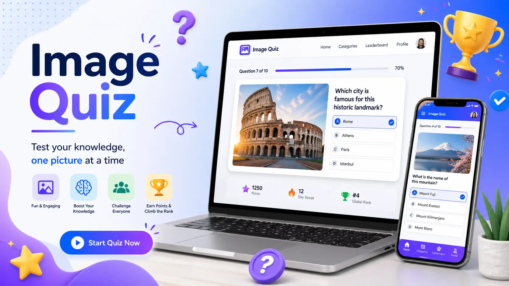 Take a quiz and test your knowledge